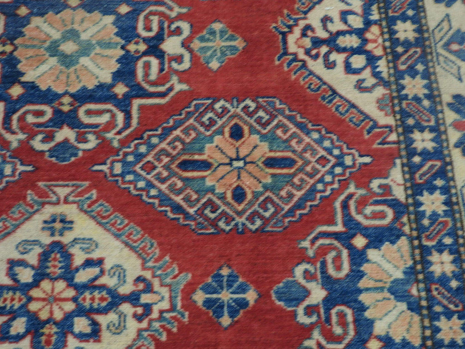 Afghan Hand Made Kazak Rug Size: 165 x 220cm-Physical-Rugs Direct