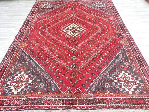 Persian Hand Knotted Shiraz Rug Size: 298 x 217cm-Persian Rug-Rugs Direct