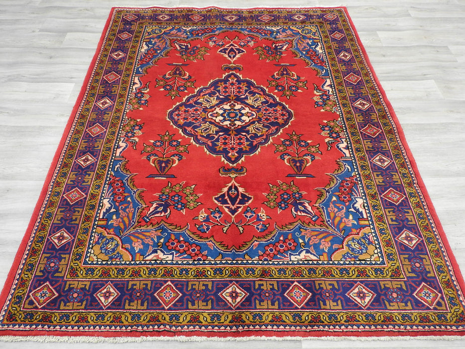 Persian Hand Knotted Vist Rug Size: 212 x 165cm-Persian Rug-Rugs Direct