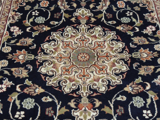 Hand Knotted Wool & Silk Rug Size: 121 x 191cm-Physical-Rugs Direct