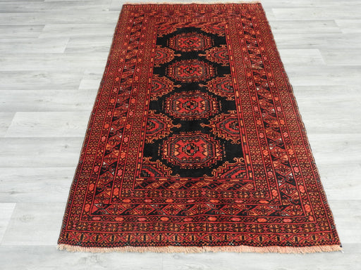 Persian Hand Knotted Turkman Rug Size: 175 x 105cm-Persian Rug-Rugs Direct