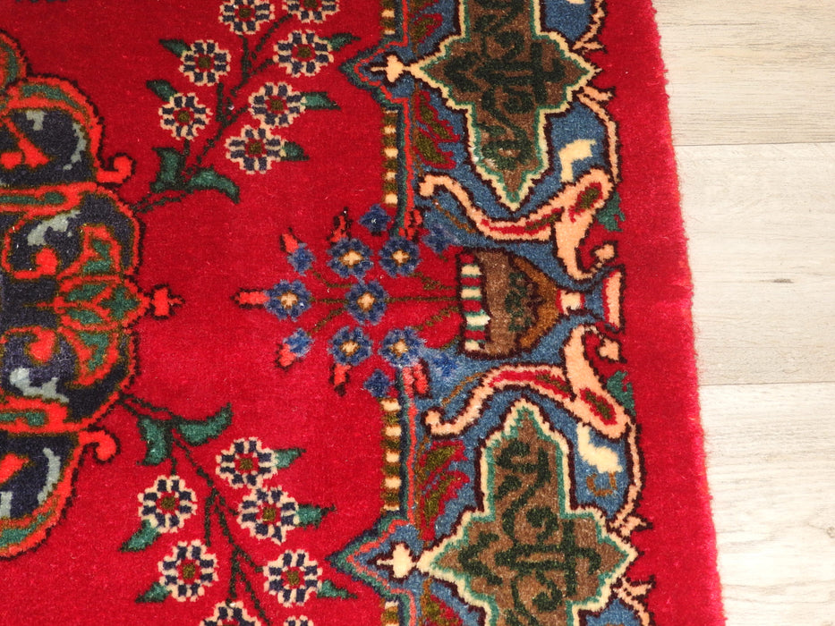 Persian Hand Knotted Kashmar Rug Size: 107 x 185cm-Persian Rug-Rugs Direct