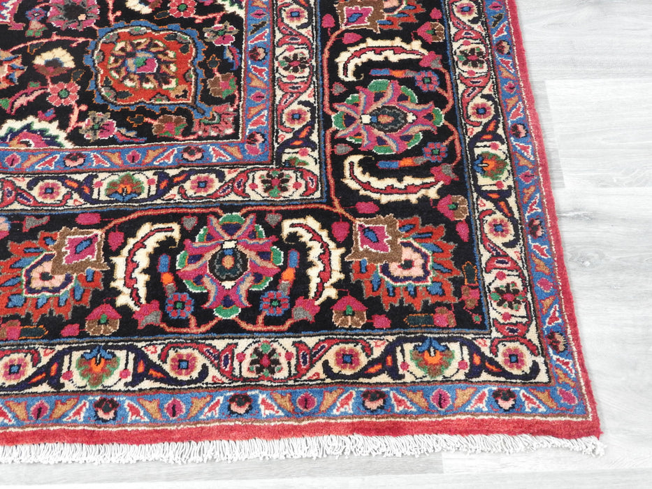 Persian Hand Knotted Signature Mashhad Rug Size: 340 x 247cm-Persian Rug-Rugs Direct