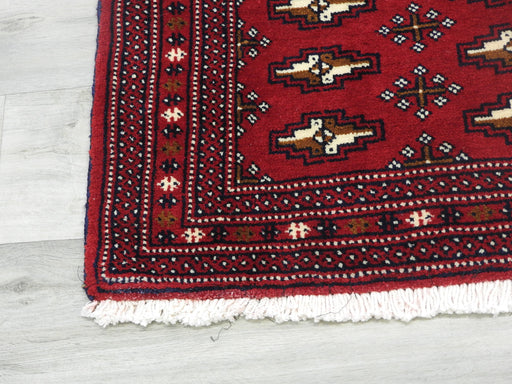 Persian Hand Knotted Turkman Rug Size: 130 x 63cm-Persian Rug-Rugs Direct