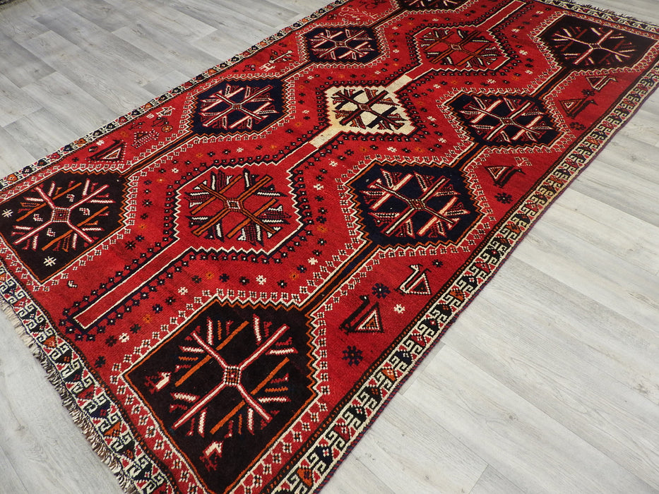 Persian Hand Knotted Shiraz Rug Size: 245 x 147cm-Persian Rug-Rugs Direct
