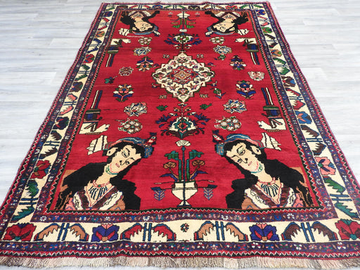 Persian Qashqai Shiraz Pictorial Rug Size: 252 x 177cm-Persian Rug-Rugs Direct