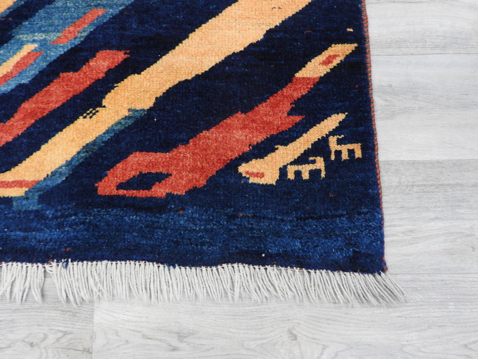 Genuine Persian Hand Knotted Gabbeh Rug Size: 285 x 215cm-Persian Rug-Rugs Direct
