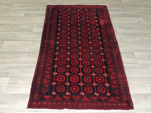 Bold Persian Hand Knotted Baluchi Rug Size: 84 x 158cm-Persian Rug-Rugs Direct