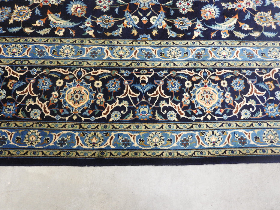 Persian Hand Knotted Kashan Rug Size: 433 x 294cm-Persian Rug-Rugs Direct
