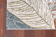 Galleria Botanic Leaf Design Argentum Rug - Rugs Direct