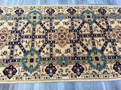 Afghan Hand Knotted Roshnai Merino Wool Runner Size: 463cm x 83cm - Rugs Direct