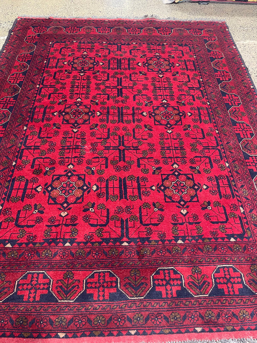 Afghan Hand Knotted Khal Mohammadi Rug 152 x 196cm - Rugs Direct