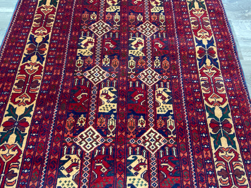Afghan Hand Knotted Khal Mohammadi  Runner Size: 296cm x 88cm - Rugs Direct