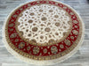 Hand Knotted Kashmir Wool & Silk Round Rug Size: 299 x 296cm - Rugs Direct