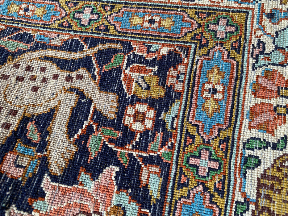 Persian Hand Knotted Hunting Design Silk Rug - Rugs Direct