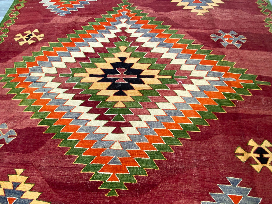 Vintage Hand Made Turkish Kilim Rug Size: 330 x 185cm - Rugs Direct