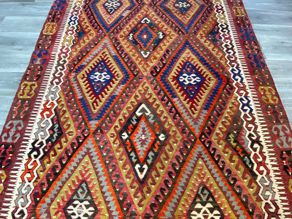 Vintage Hand Made Fethiye Kilim Rug Size: 290 x 181cm - Rugs Direct
