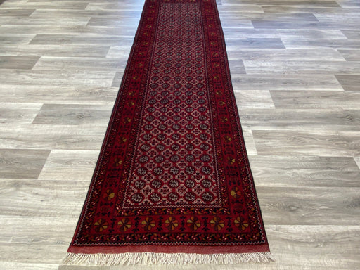 Afghan Hand Knotted Khoja Roshnai Hallway Runner Size: 294 x 90cm - Rugs Direct