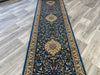 Blue Colour Turkish Hallway Runner 80cm Wide x Cut To Order - Rugs Direct