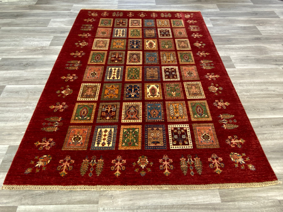 Afghan Hand Knotted Choubi Rug Size: 231 x 179cm - Rugs Direct