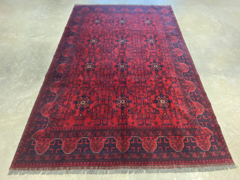 Afghan Hand Knotted Khal Mohammadi Rug Size: 203 x 293cm - Rugs Direct