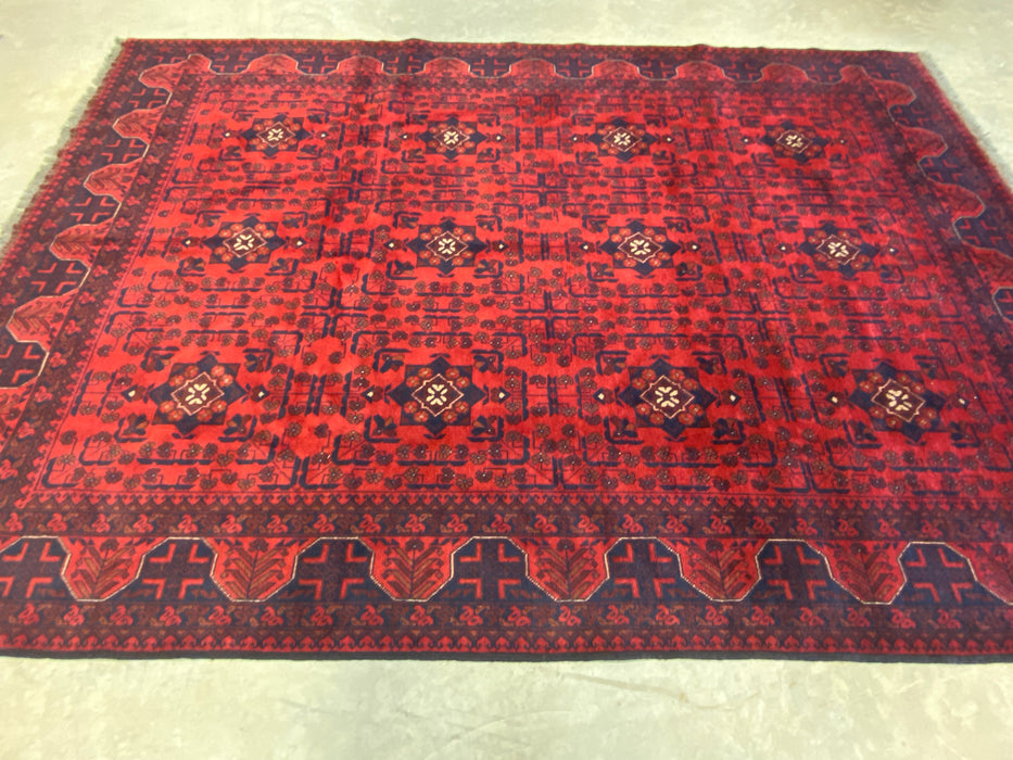 Afghan Hand Knotted Khal Mohammadi Rug Size: 203 x 293cm - Rugs Direct