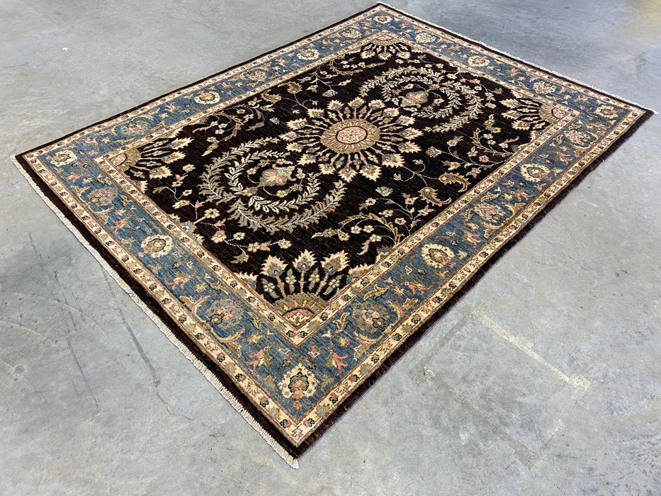 Afghan Hand Knotted Choubi Rug Size: 147 x 197cm - Rugs Direct