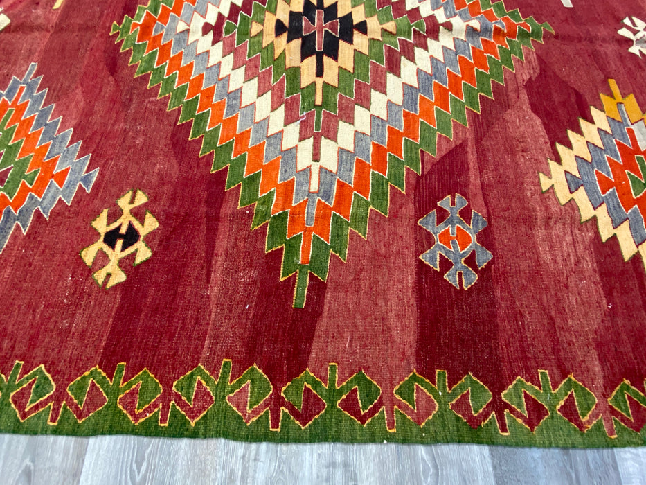 Vintage Hand Made Turkish Kilim Rug Size: 330 x 185cm - Rugs Direct