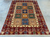 Afghan Hand Knotted Choubi Rug Size: 175 x239cm - Rugs Direct