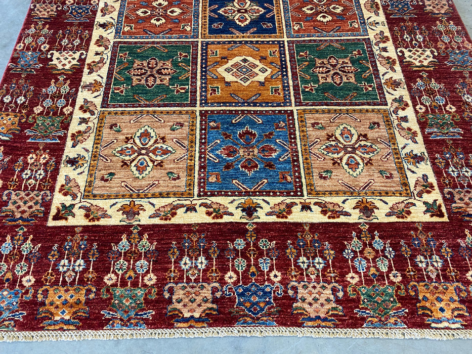 Afghan Hand Knotted Choubi Rug Size: 175 x239cm - Rugs Direct