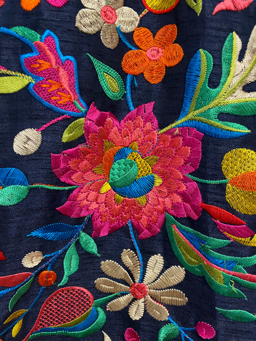 EMBROIDERED THAI SILK DUSTER JACKET - Rugs Direct