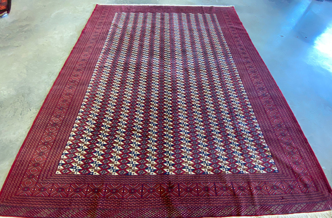 Persian Hand Knotted Turkman Rug Size: 309  x 392cm - Rugs Direct