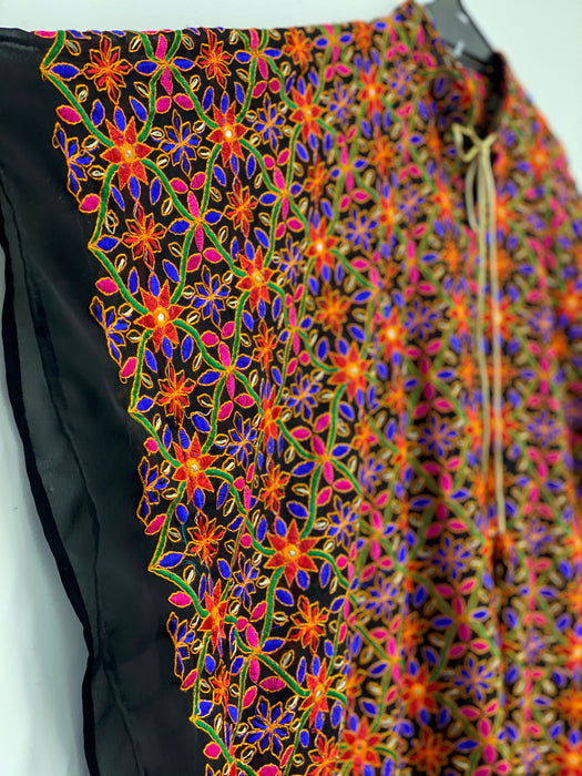 Floral Embroidery Kaftan Dress - Rugs Direct