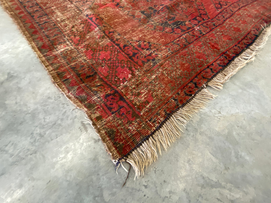 Antique Afghan Hand Knotted Rug Size: 225 x 311cm - Rugs Direct