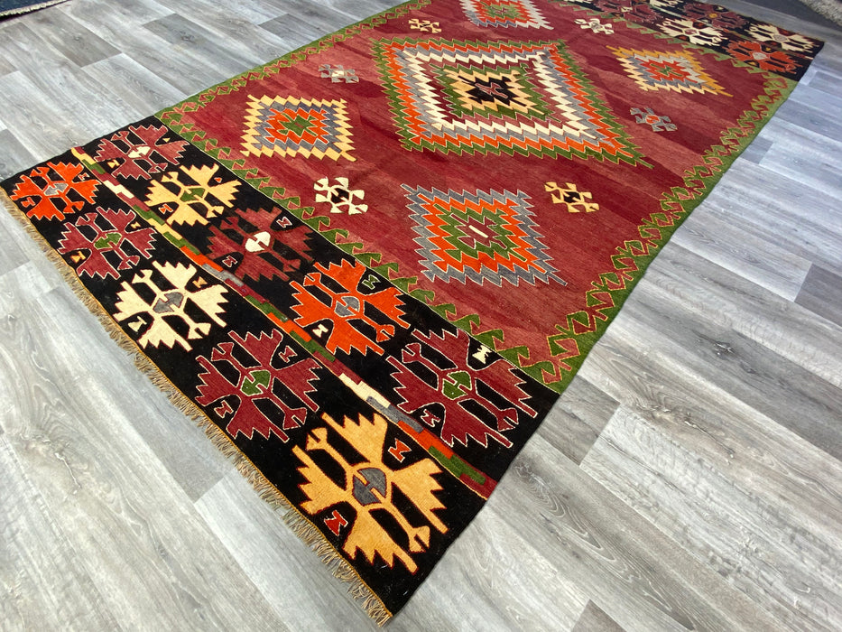 Vintage Hand Made Turkish Kilim Rug Size: 330 x 185cm - Rugs Direct