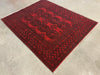 Afghan Hand Knotted Turkman Rug Size:188 x 150cm - Rugs Direct