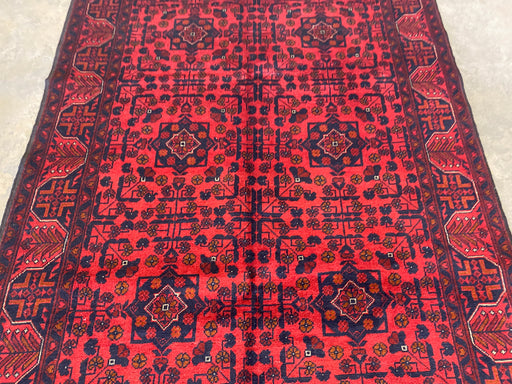 Afghan Hand Knotted Khal Mohammadi Rug Size: 151 x 202cm - Rugs Direct