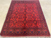 Afghan Hand Knotted Khal Mohammadi Rug Size: 152 x 191cm - Rugs Direct