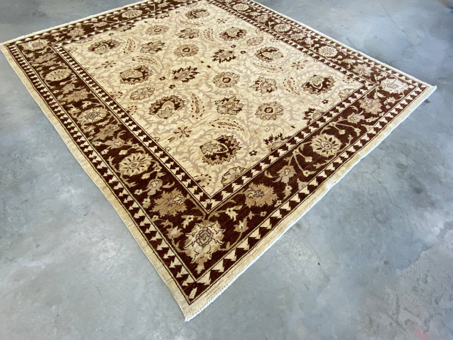 Afghan Hand Knotted Choubi Rug Size: 202 x 231cm - Rugs Direct