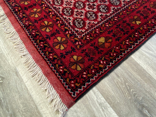 Afghan Hand Knotted Khoja Roshnai Hallway Runner Size: 294 x 90cm - Rugs Direct