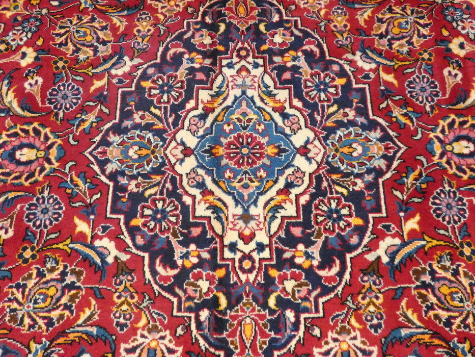 Persian Hand Knotted Kashan Rug Size: 310 x 200cm-Persian Rug-Rugs Direct