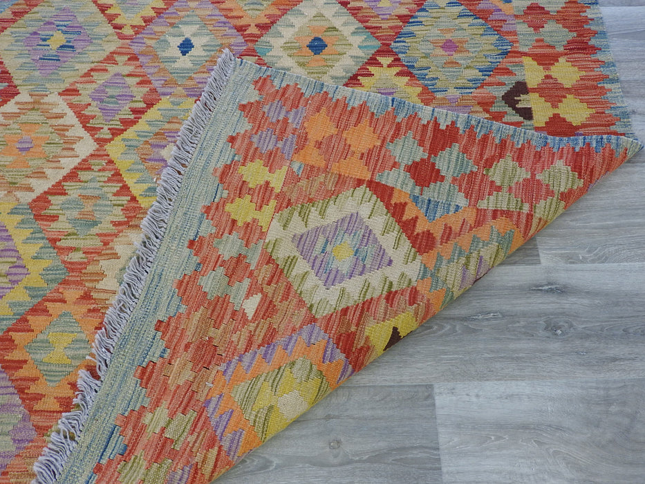 Afghan Handmade Choubi Kilim Rug Size: 150 x 200cm-Kilim Rug-Rugs Direct