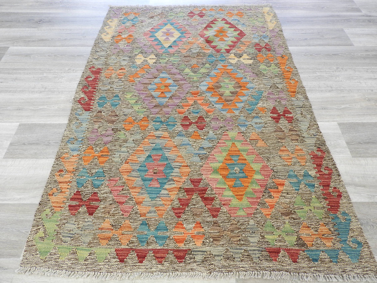 Afghan Handmade Choubi Kilim Rug Size: 118 x 172cm — Rugs Direct