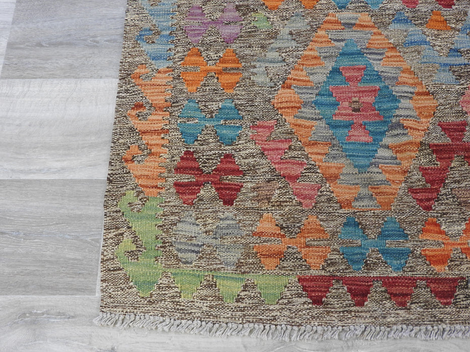Afghan Handmade Choubi Kilim Rug Size: 118 x 172cm-Kilim Rug-Rugs Direct