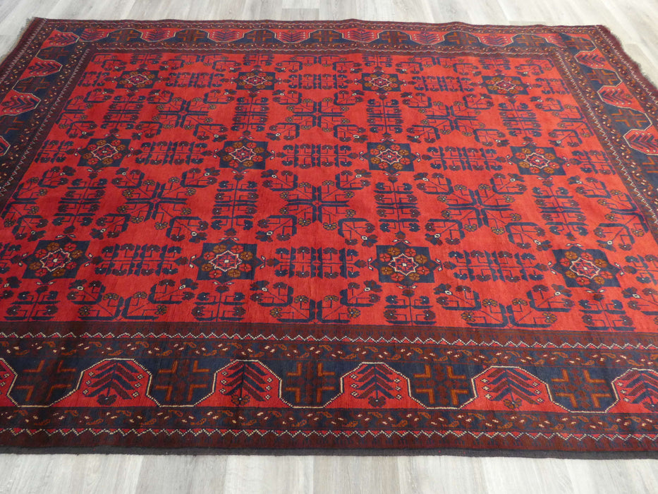 Afghan Hand Knotted Khal Mohammadi Rug Size: 290 x 196cm-Afghan Rug-Rugs Direct