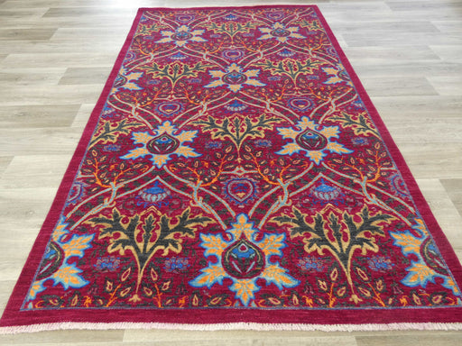 Afghan Hand Knotted Choubi Rug Size: 261 x 187cm-Afghan Rug-Rugs Direct