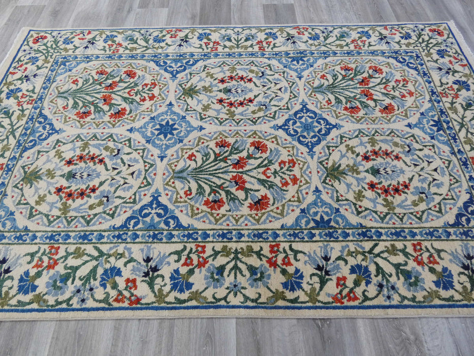 Afghan Hand Knotted Choubi Rug Size: 253 x 157cm-Afghan Rug-Rugs Direct