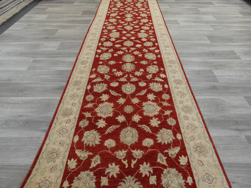 Afghan Hand Knotted Super Fine Choubi Runner Size: 588 x 122cm-Afghan Runner-Rugs Direct