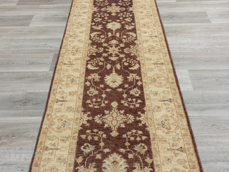 Afghan Hand Knotted Choubi Hallway Runner Size: 290 x 77cm-Afghan Runner-Rugs Direct