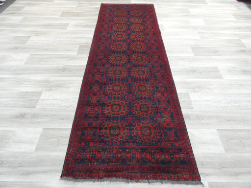 Afghan Hand Knotted Khal Mohammadi Runner Size: 288 x 97cm-Afghan Runner-Rugs Direct